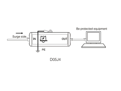 Installation And Wiring Diagram Of SPD For Network / Data Line Surge Protector