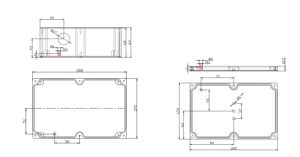 Product Diagram of HM100 Series With UL