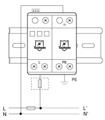 M100B Type 1 AC Power SPD 1+N