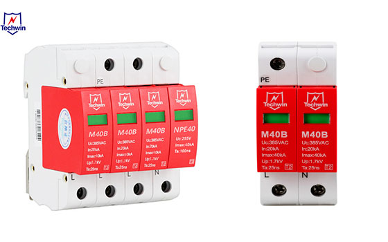 Type 2/ Class C AC Power Lightning SPD Surge Protection Device