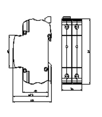 MA25S series Type 1+2/ ClassB+ C Switch type Surge Protective Devices