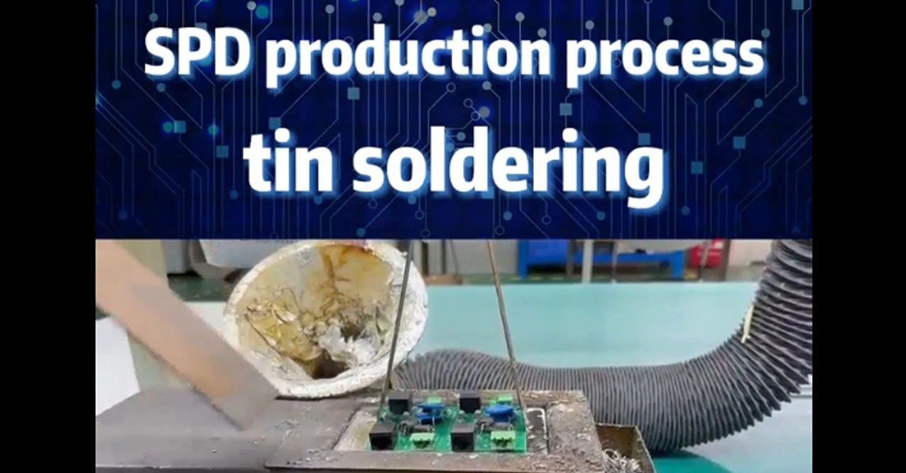 SPD production process tin soldering